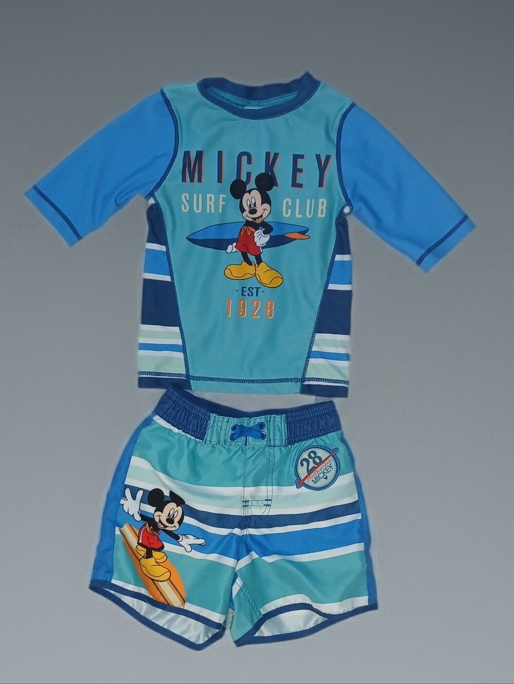 🏷️ Disney Mickey Mouse Surf Club Toddler Swim Set (Mixed Sizes 4T/3T)